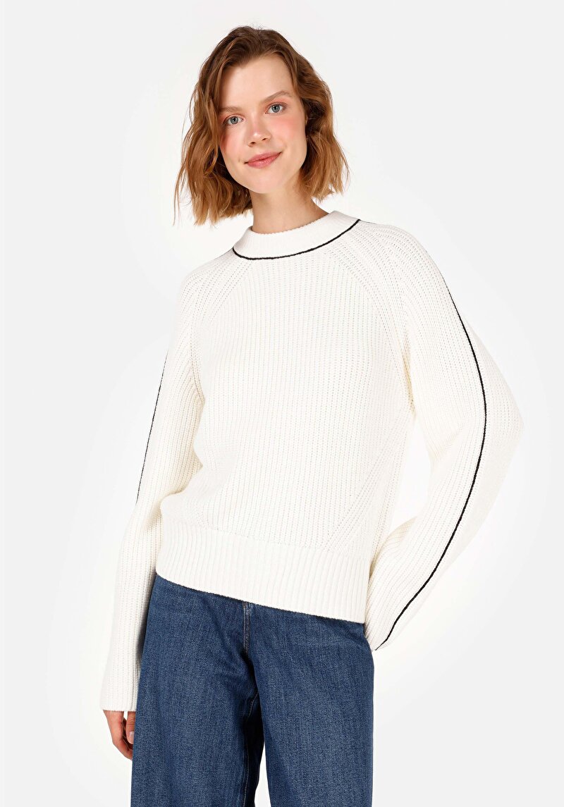 Imagine a Pulover De Dama Ecru Regular Fit  Cl1071119