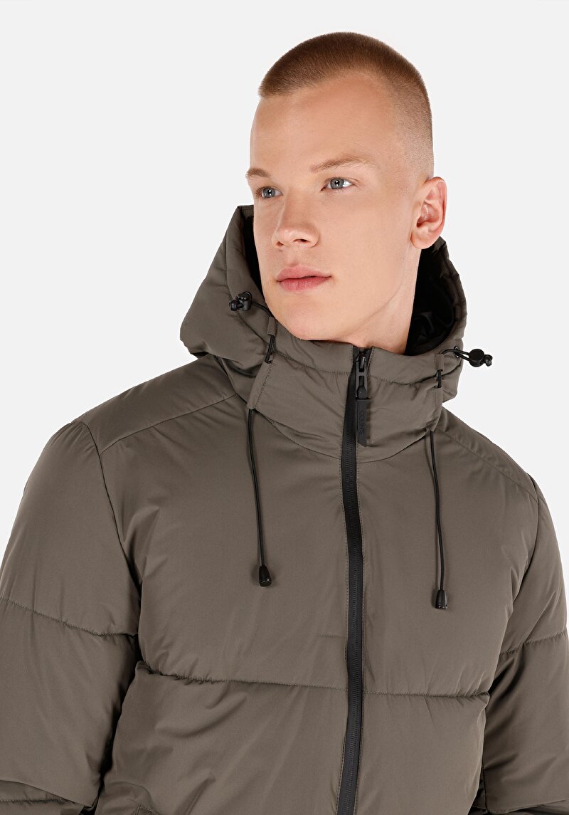 Afișați detalii pentru Palton Verde Pentru Bărbați Slim Fit