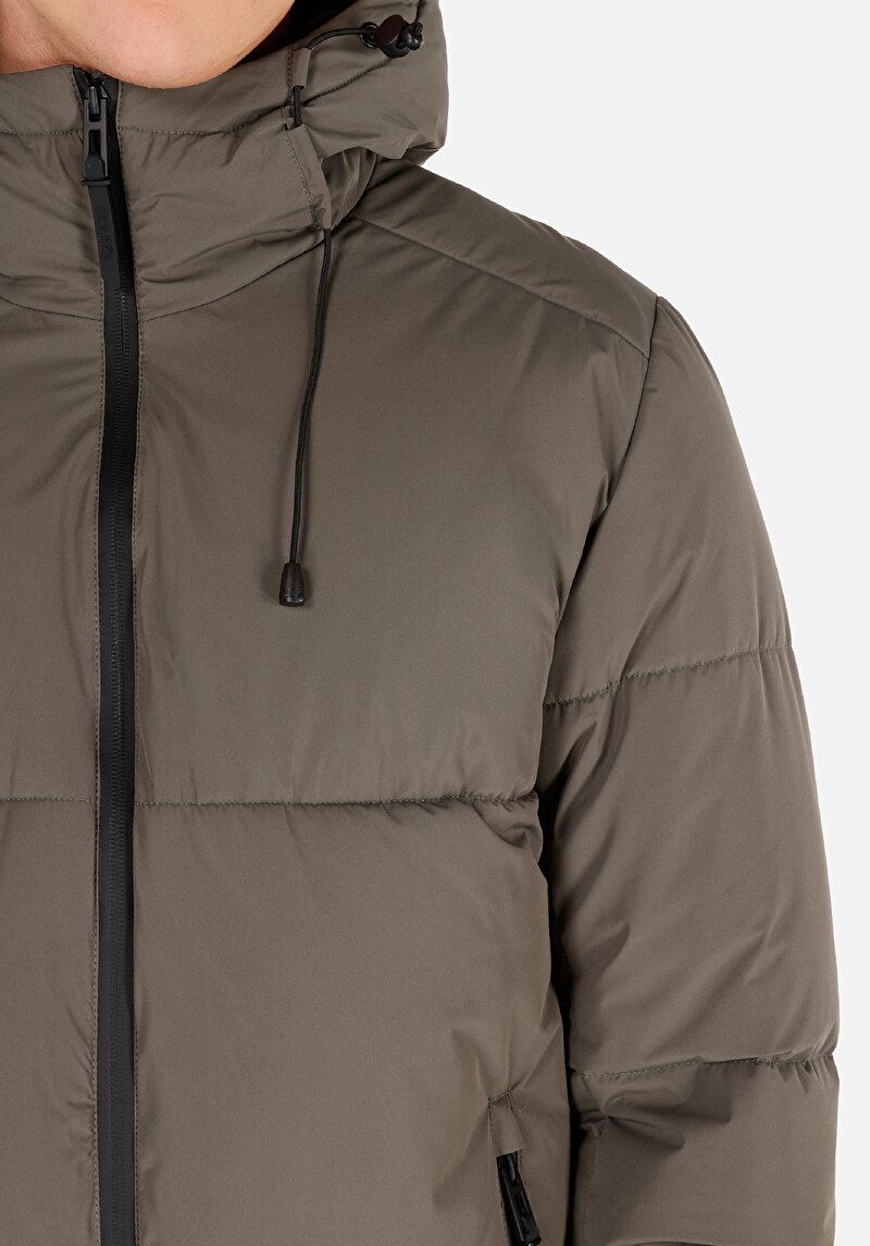 Afișați detalii pentru Palton Verde Pentru Bărbați Slim Fit