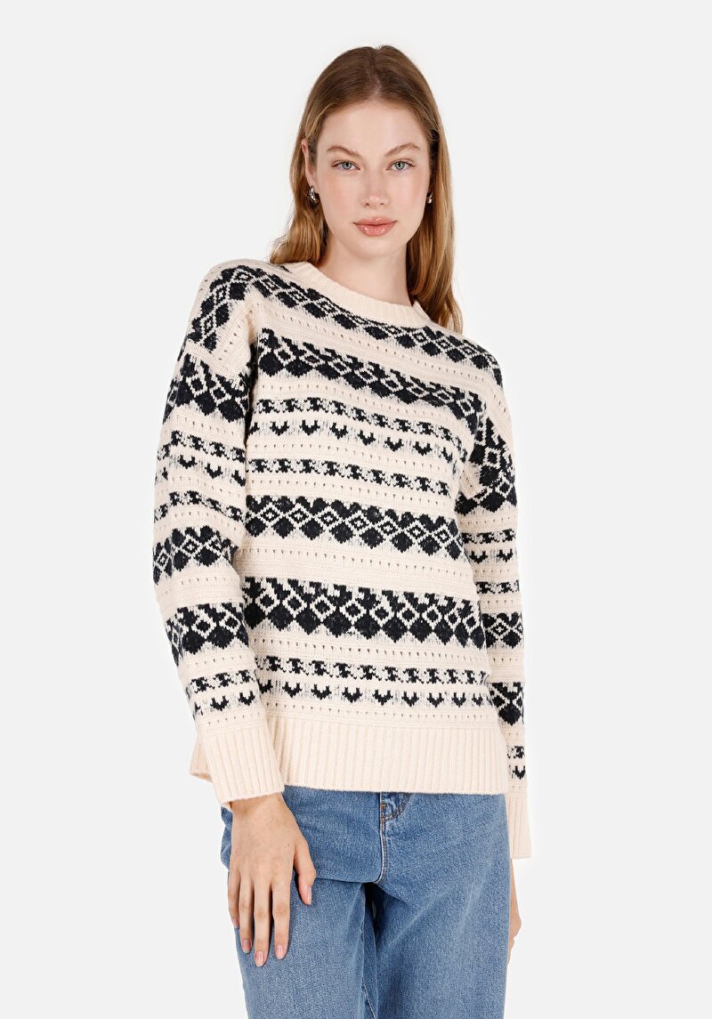 Imagine a Pulover De Dama Ecru Regular Fit  Cl1071130