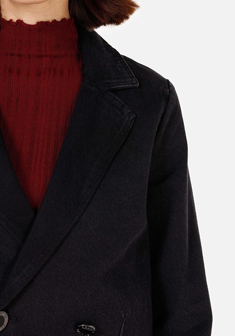 Afișați detalii pentru Jachetă Albastră Pentru Femei Slim Fit