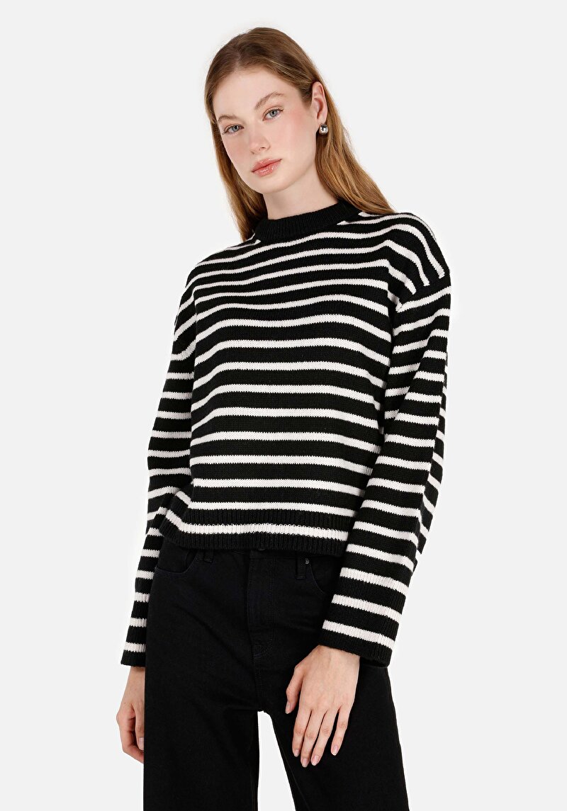 Imagine a Pulover De Dama Negru Regular Fit  Cl1071139