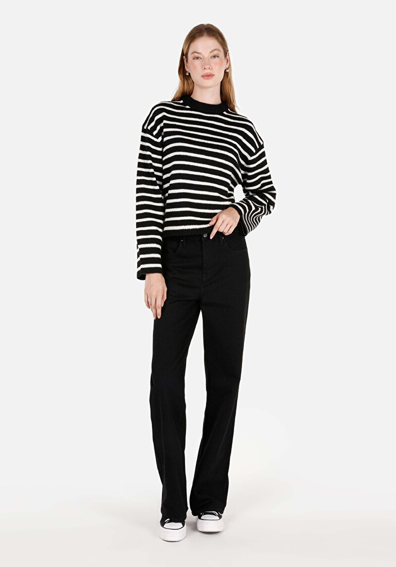 Afișați detalii pentru Pulover De Dama Negru Regular Fit  Cl1071139