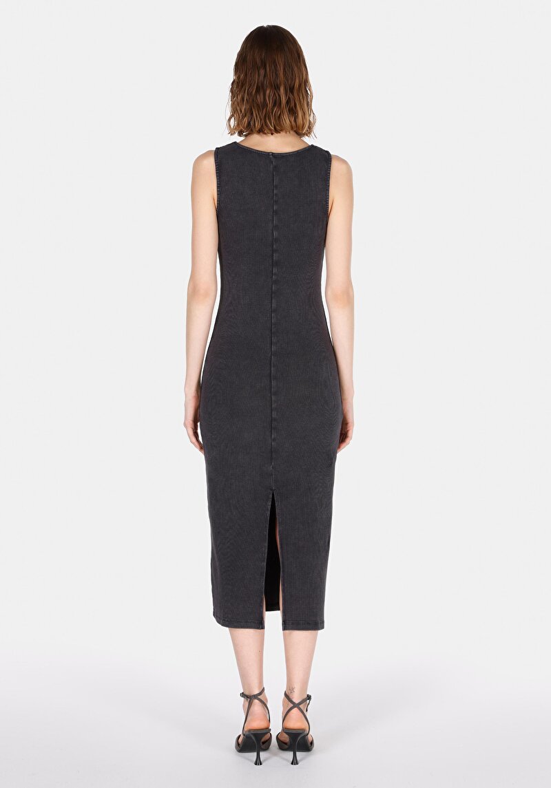 Afișați detalii pentru Rochie Fără Mâneci Antracit Pentru Femei Slim Fit