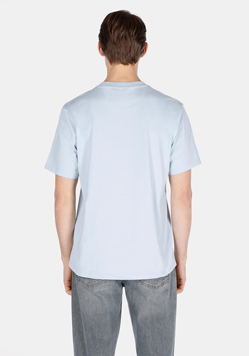 Afișați detalii pentru Tricou Cu Maneca Scurta De Barbati Albastru Comfort Fit  Cl1074402