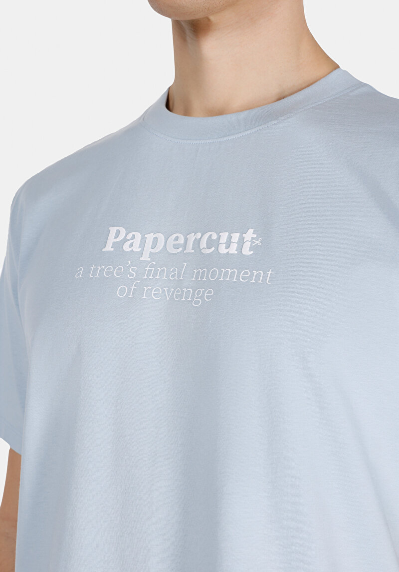 Imagine a Tricou Cu Maneca Scurta De Barbati Albastru Comfort Fit Cl1074402