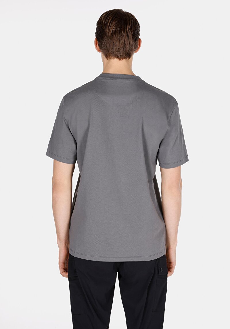 Imagine a Tricou Cu Maneca Scurta De Barbati Antracit Comfort Fit  Cl1074514