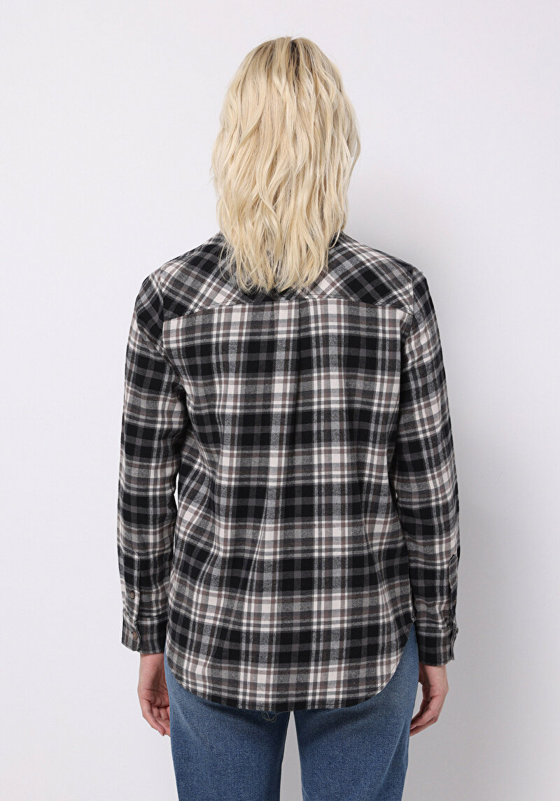 Imagine a Camasa Cu Maneca Lunga De Dama Negru Regular Fit Cl1071174