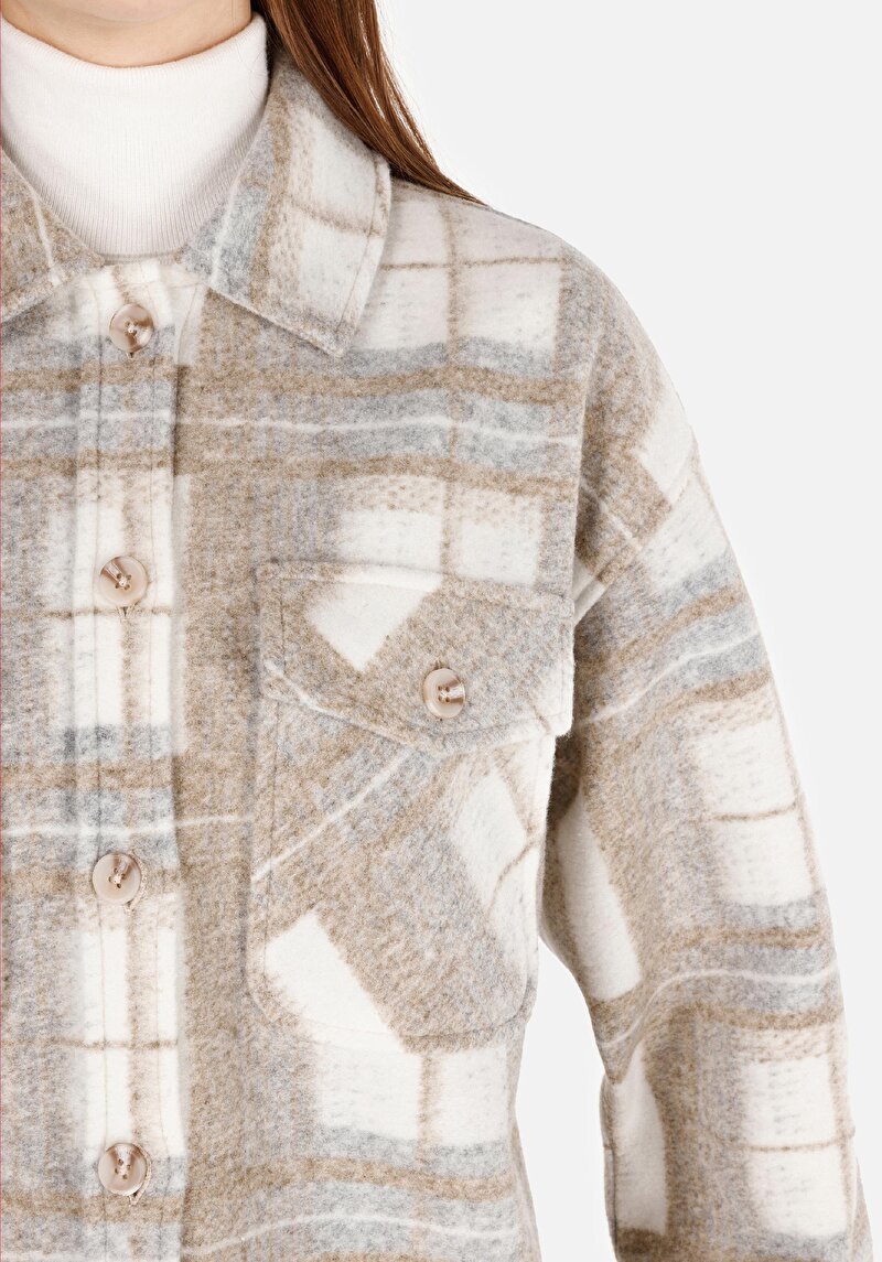 Afișați detalii pentru Cămașă Regular Fit Cămașă Cu Mânecă Lungă Gri Pentru Femei