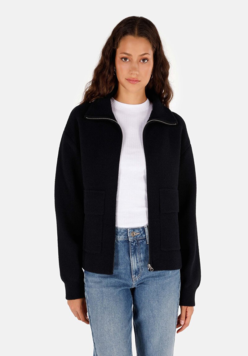 Imagine a Cardigan De Dama Negru Regular Fit  Cl1071233