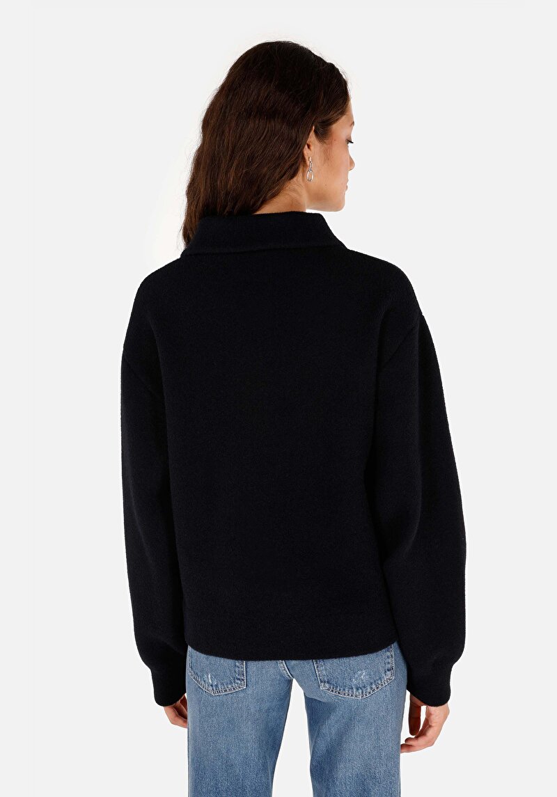 Imagine a Cardigan De Dama Negru Regular Fit Cl1071233