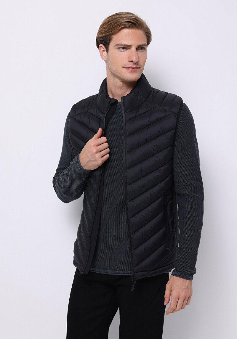Imagine a Vesta De Barbati Negru Slim Fit  Cl1071238