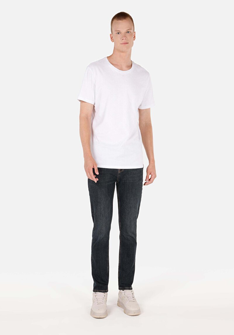Imagine a Pantaloni De Barbati Albastru Regular Fit 067 Jack Cl1071300