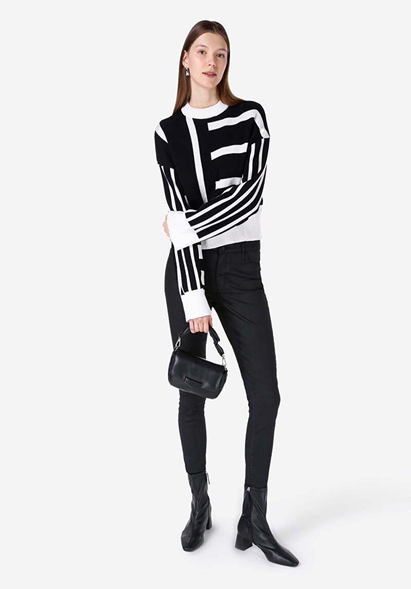 Afișați detalii pentru Pulover De Dama Negru Regular Fit  Cl1067373