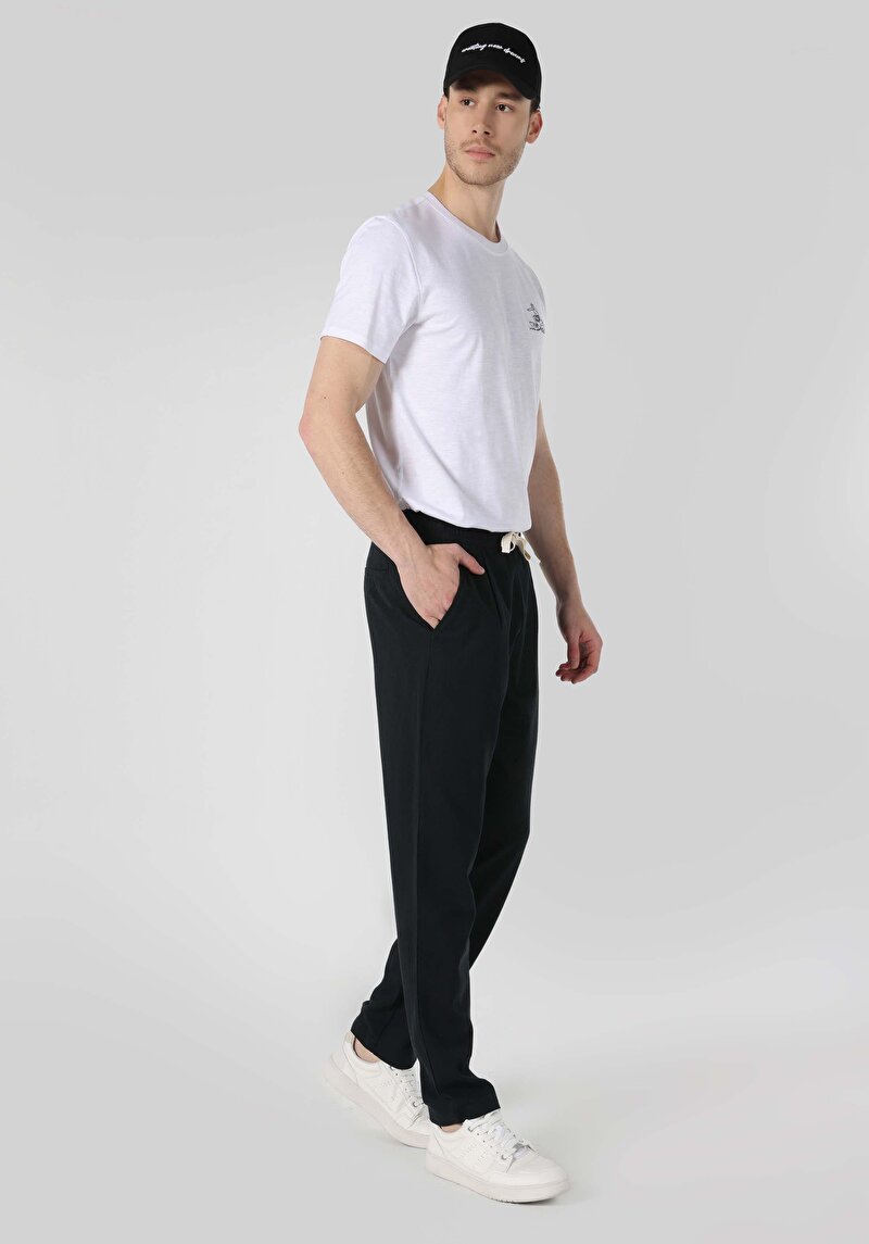 Afișați detalii pentru Pantaloni De Barbati Negru Regular Fit  Cl1064125