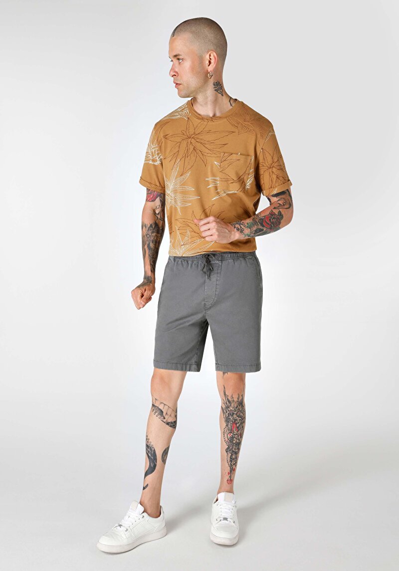 Imagine a Short / Pantaloni Scurti De Barbati Antracit Regular Fit  Cl1064127