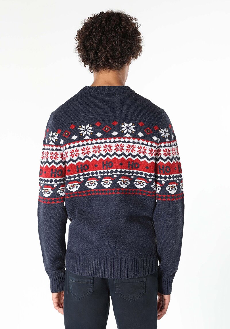 Imagine a Pulover De Barbati Albastru Marin Regular Fit Cl1061511