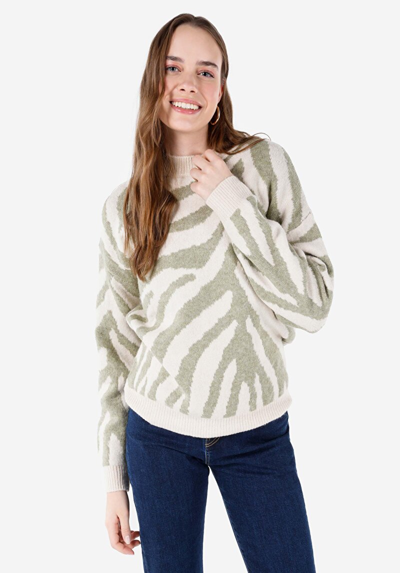 Imagine a Pulover De Dama Ecru Regular Fit Cl1067476