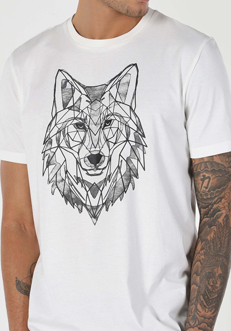 Afișați detalii pentru Tricou Cu Maneca Scurta De Barbati Alb   Cl1061723