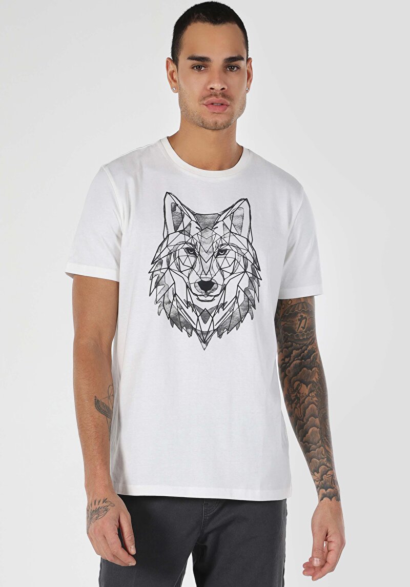 Afișați detalii pentru Tricou Cu Maneca Scurta De Barbati Alb   Cl1061723