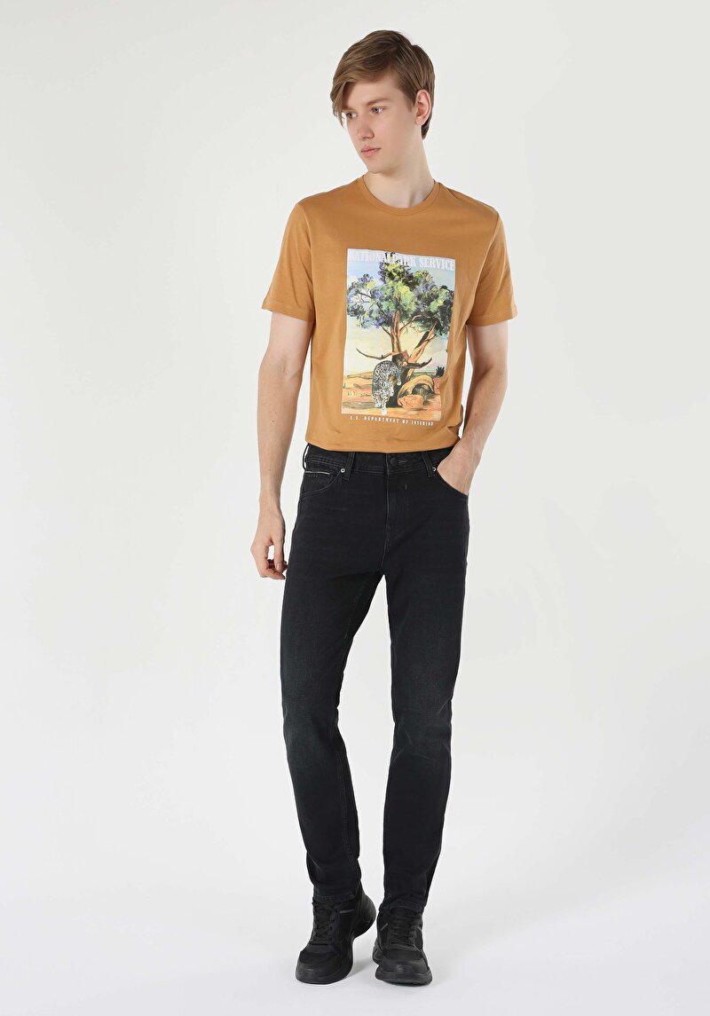 Afișați detalii pentru Pantaloni De Barbati Denim Straight Fit 044 Karl Cl1062405