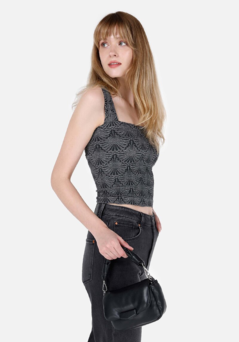 Imagine a Maiou Antracit Pentru Femei Slim Fit