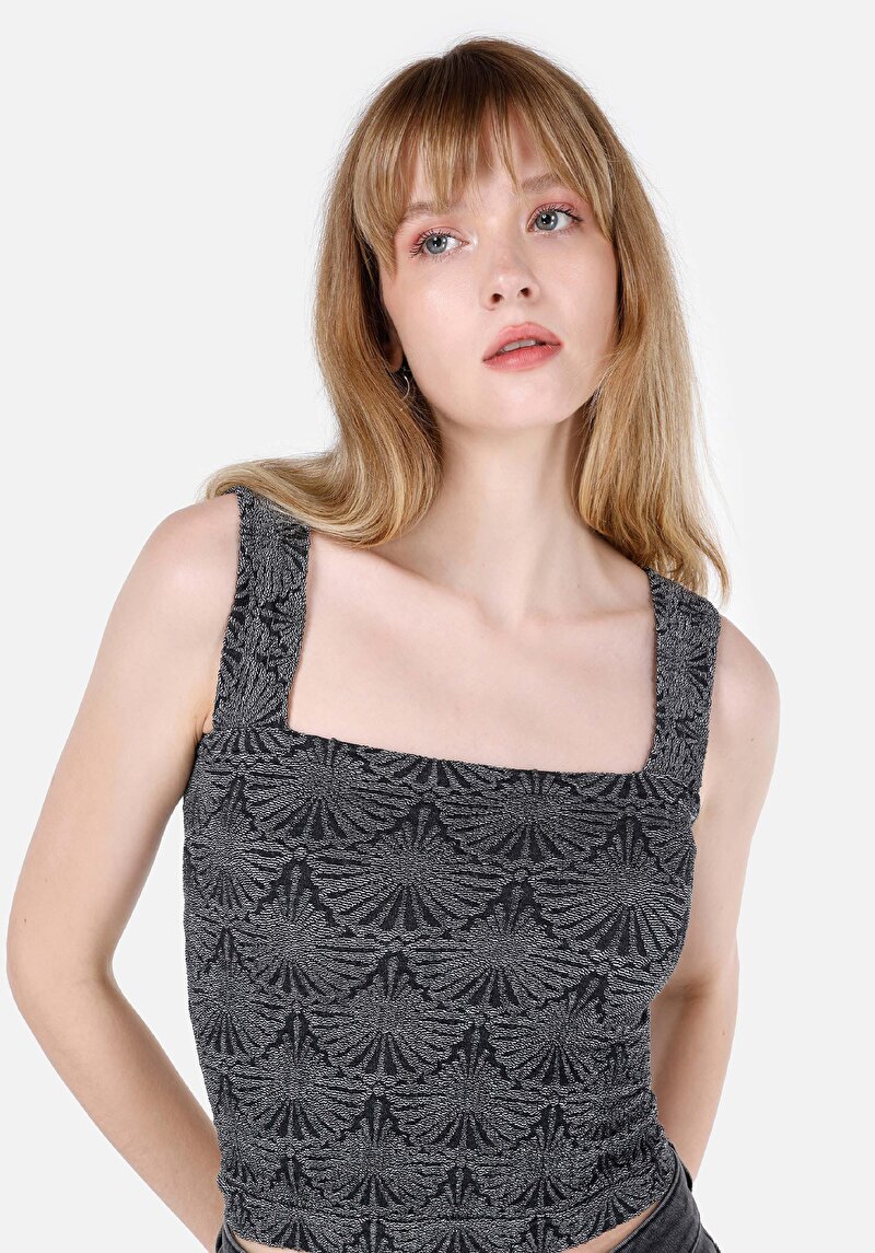 Imagine a Maiou Antracit Pentru Femei Slim Fit