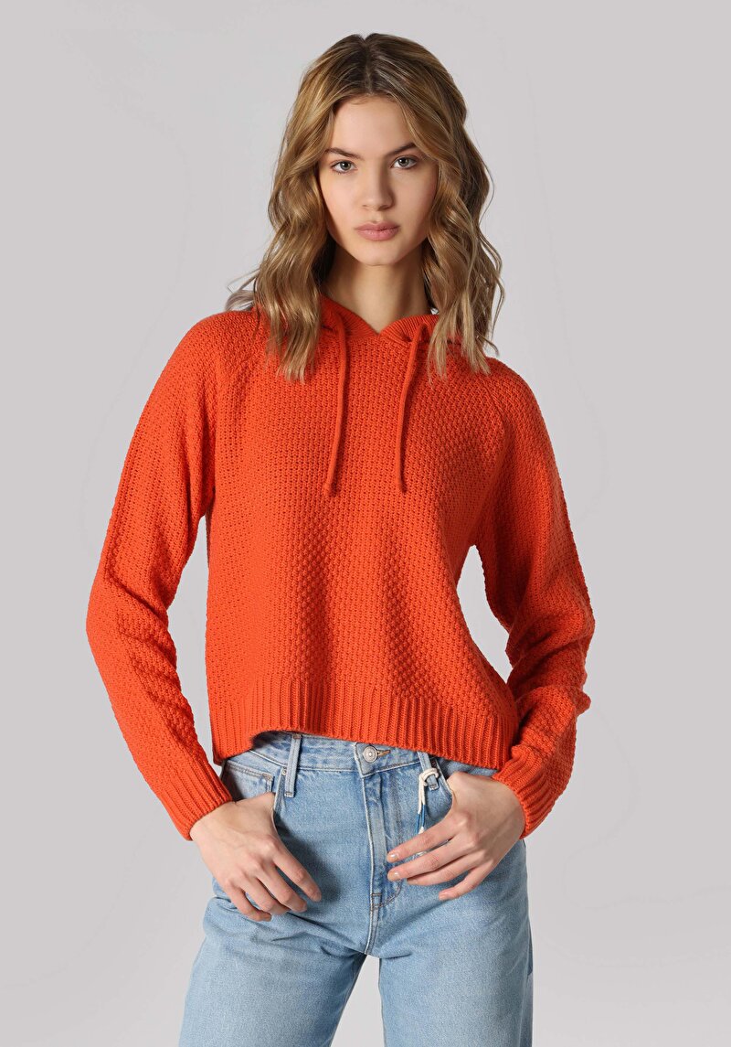 Afișați detalii pentru Pulover De Dama Portocaliu Regular Fit  Cl1062436