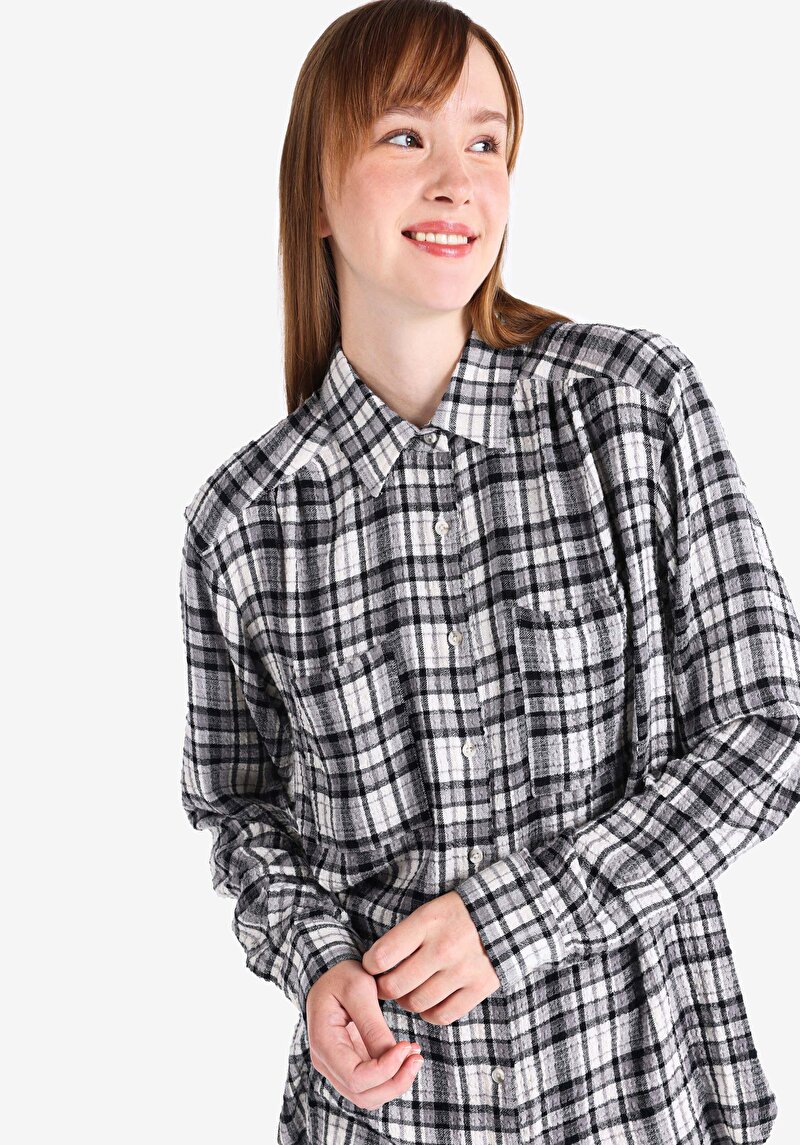 Afișați detalii pentru Camasa Cu Maneca Lunga De Dama Negru Regular Fit  Cl1065040