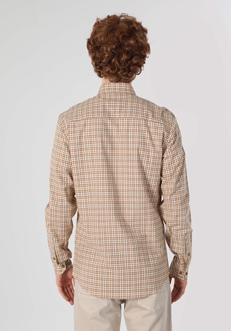 Afișați detalii pentru Camasa Cu Maneca Lunga De Barbati Maro Slim Fit  Cl1062620