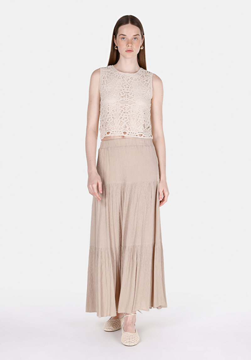 Imagine a Maiou Ecru Pentru Femei Regular Fit