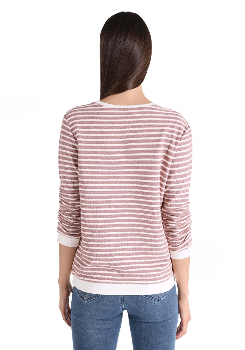 Afișați detalii pentru Tricou Cu Maneca Lunga De Dama Roz Regular Fit  Cl1065149