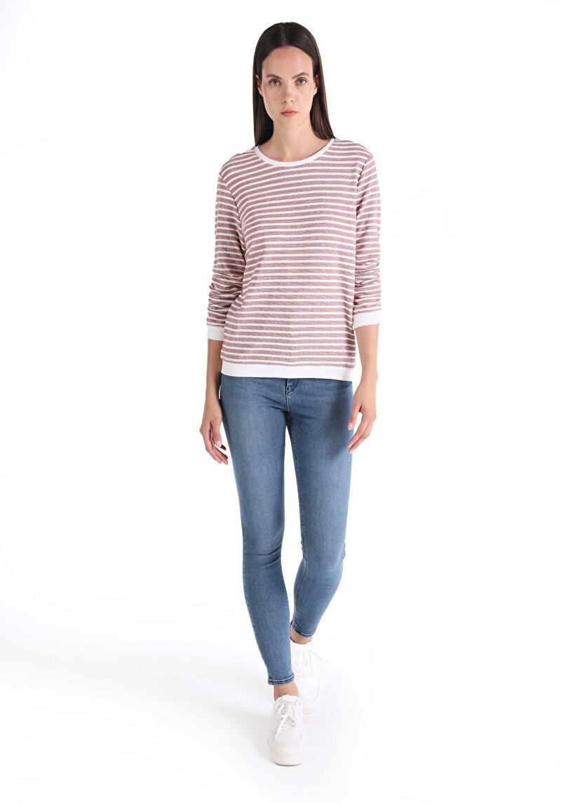 Afișați detalii pentru Tricou Cu Maneca Lunga De Dama Roz Regular Fit  Cl1065149