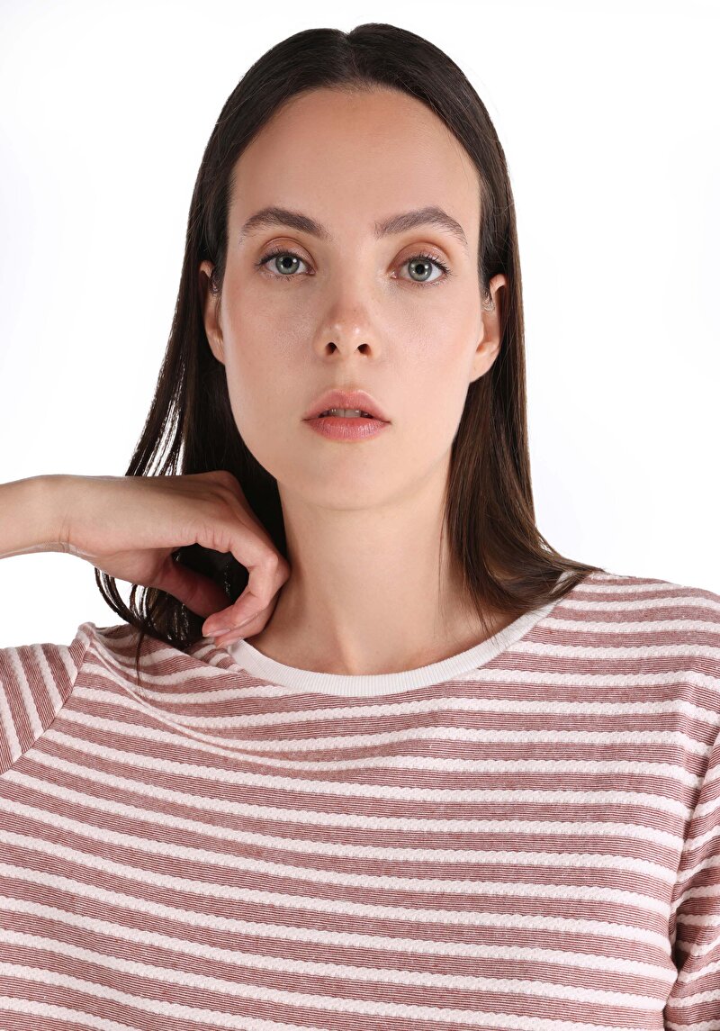 Afișați detalii pentru Tricou Cu Maneca Lunga De Dama Roz Regular Fit  Cl1065149