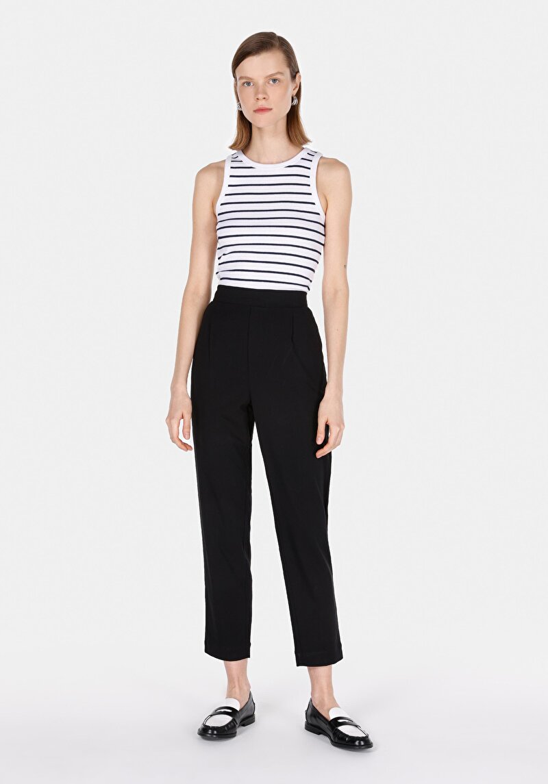 Imagine a Pantaloni De Dama Negru Regular Fit  Cl1068239