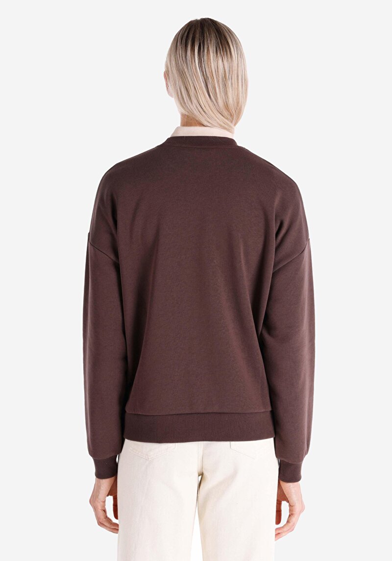 Imagine a Hanorac / Bluza De Dama Maro Regular Fit Cl1065190