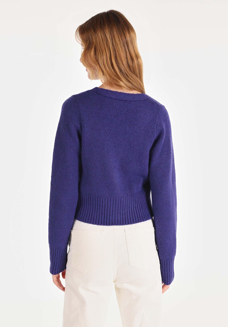 Afișați detalii pentru Cardigan De Dama Mov Regular Fit  Cl1065260