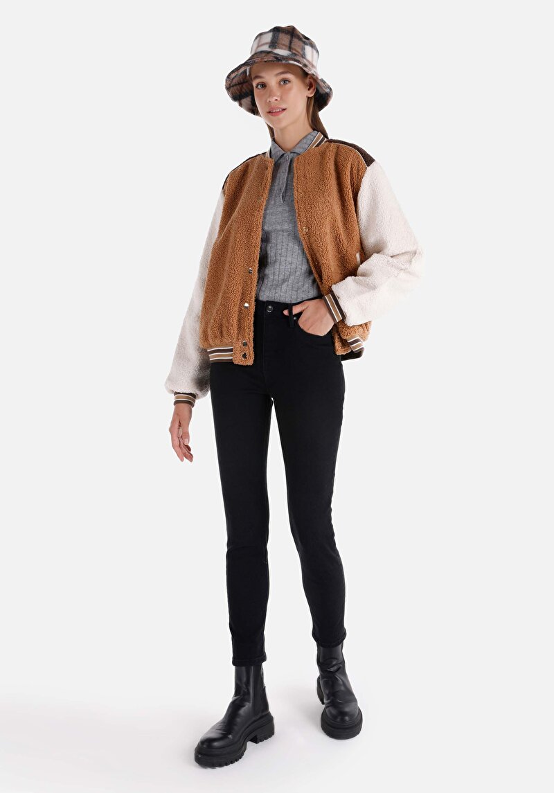 Imagine a Pantaloni De Dama Negru Slim Fit 703 Carla Cl1065302