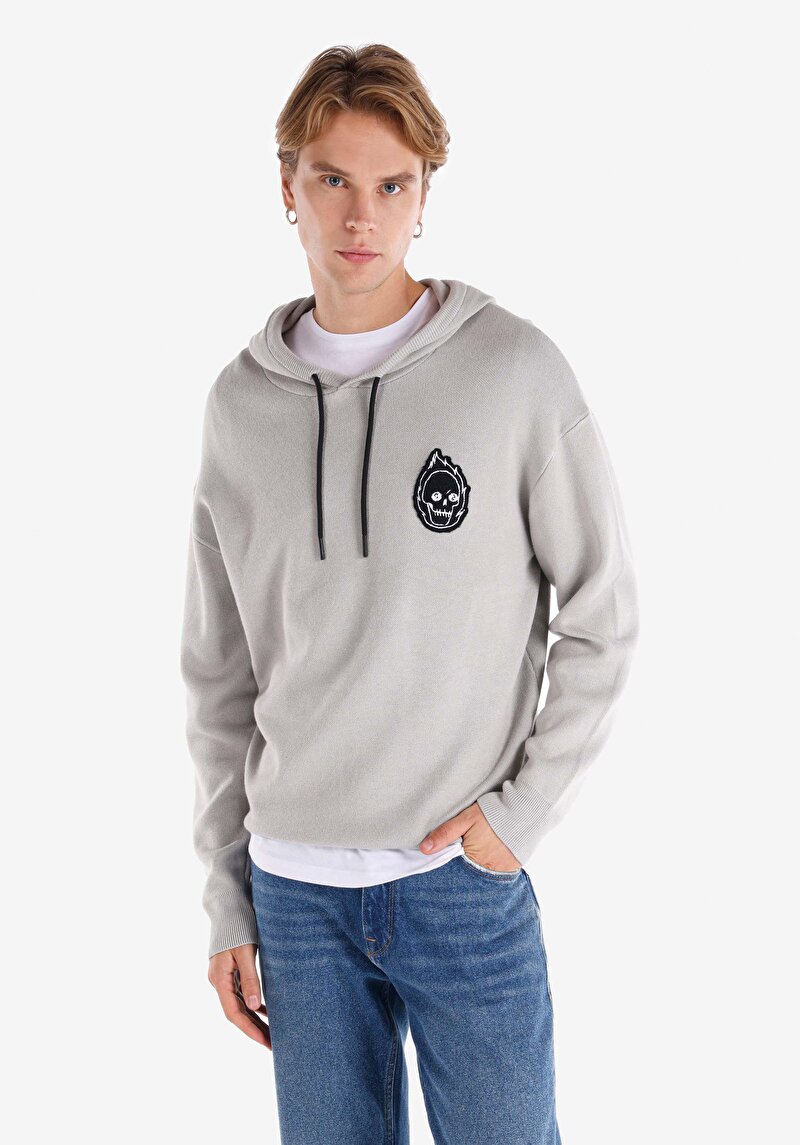 Imagine a Pulover De Barbati Gri   Cl1065585