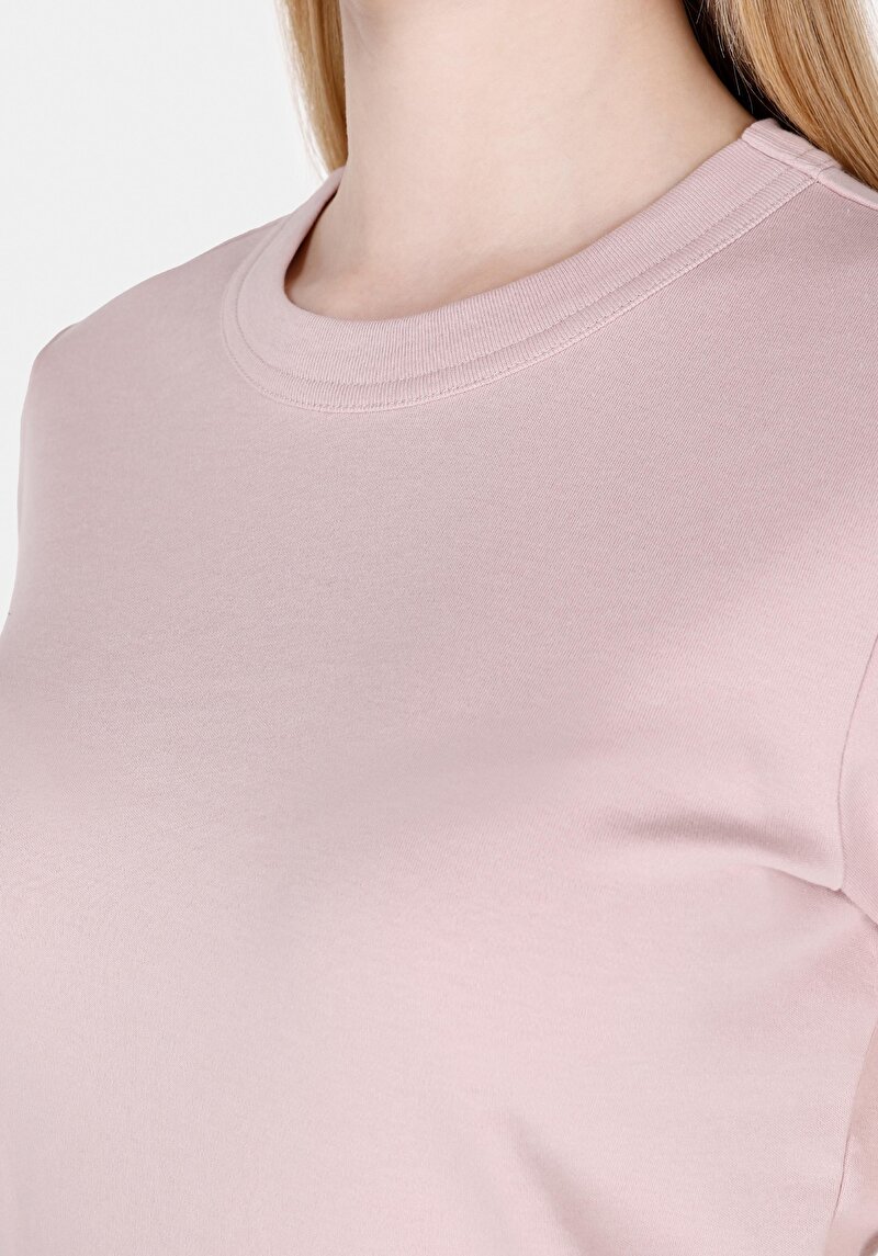 Imagine a Tricou Cu Maneca Scurta De Dama Roz Slim Fit Cl1068567