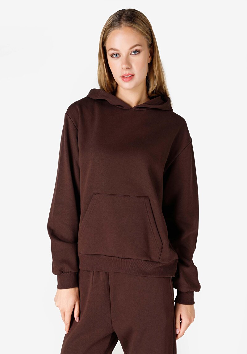 Imagine a Hanorac / Bluza De Dama Maro Regular Fit  Cl1065677
