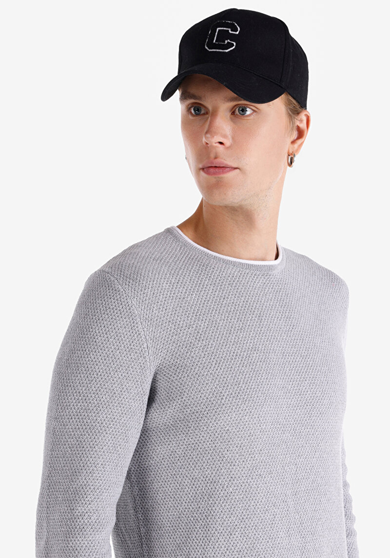 Afișați detalii pentru Pulover De Barbati Gri   Cl1065743