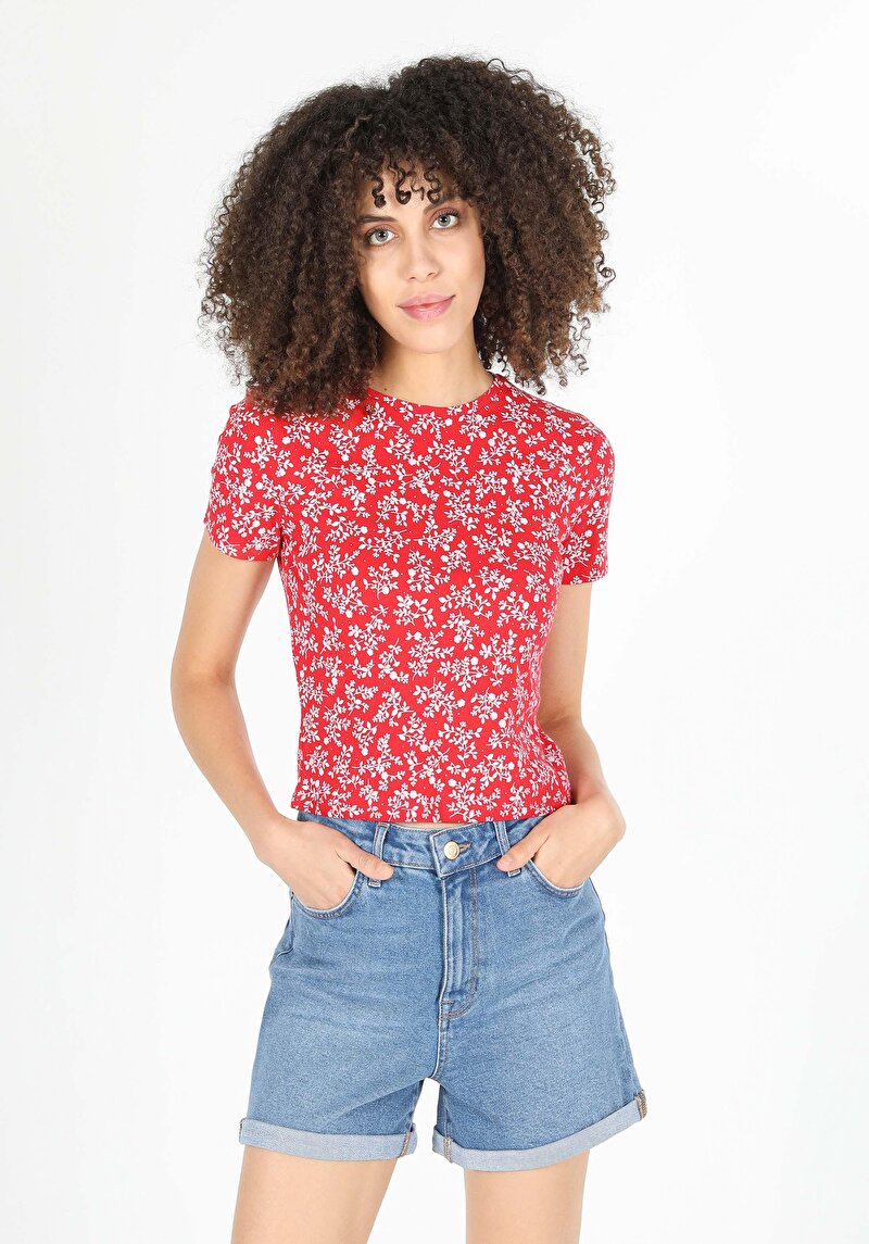 Imagine a Tricou Cu Maneca Scurta De Dama Coral Slim Fit  Cl1058945