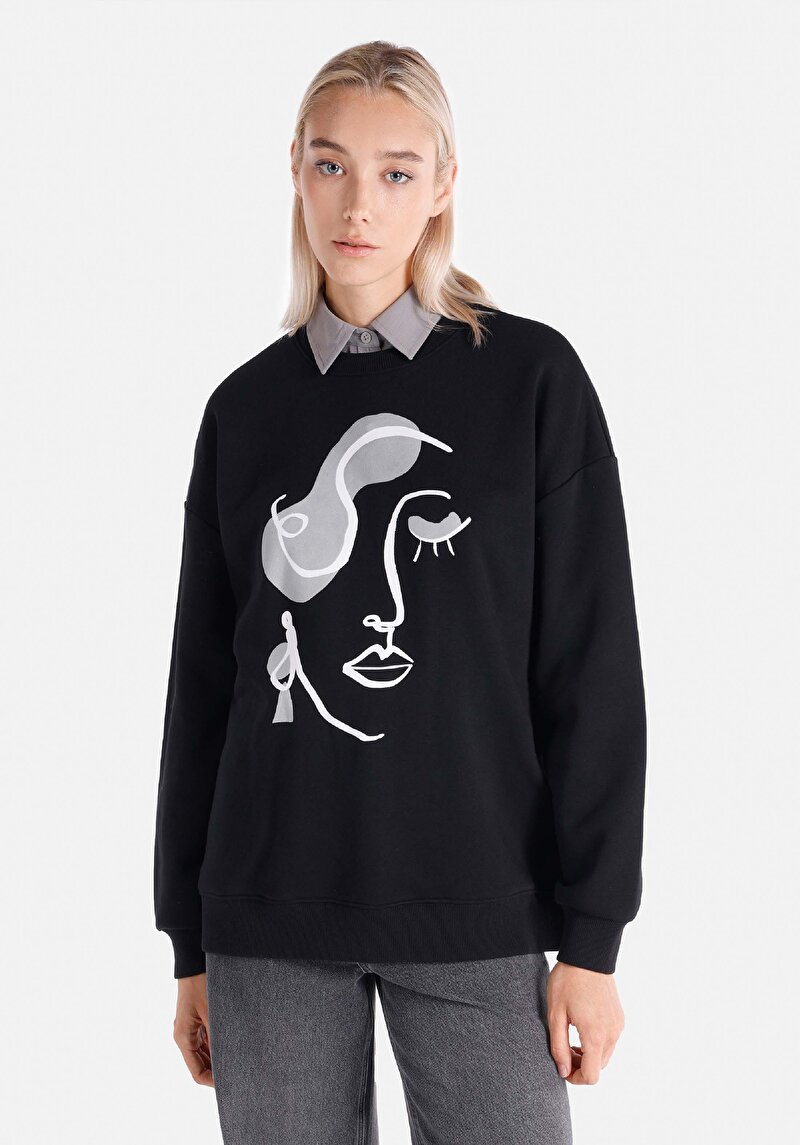 Imagine a Hanorac / Bluza De Dama Negru   Cl1065918