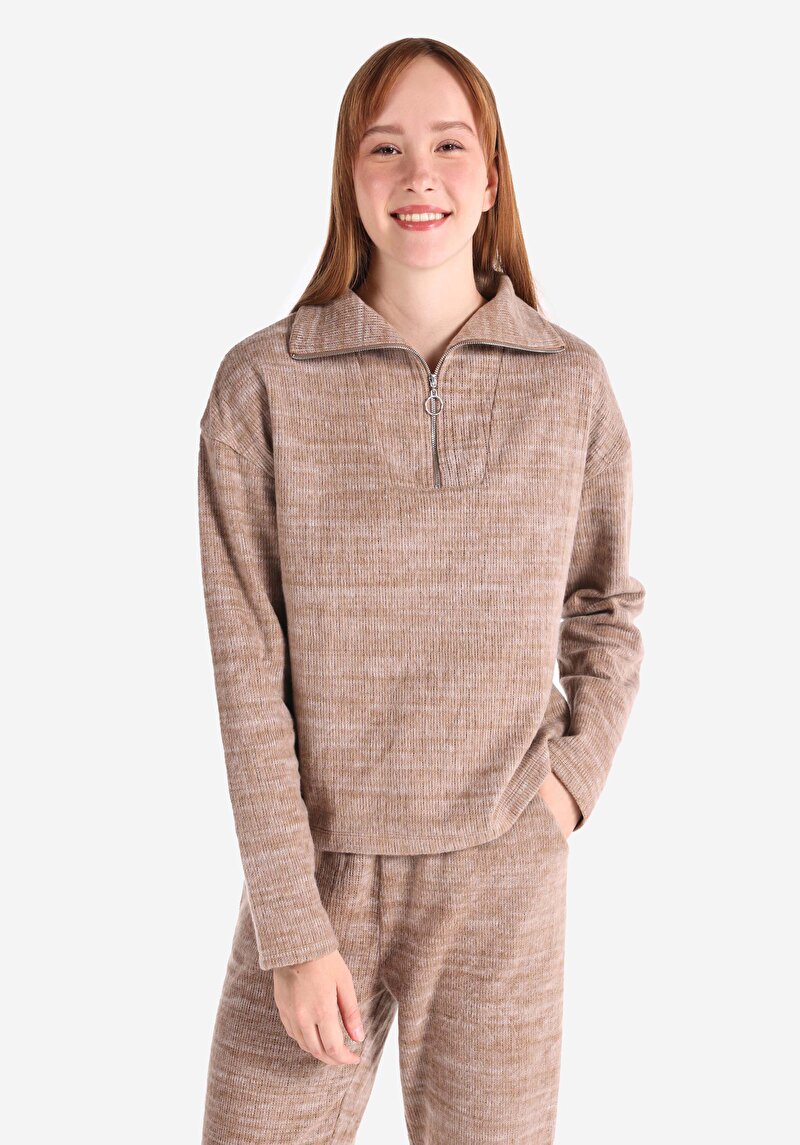 Imagine a Tricou Cu Maneca Lunga De Dama Maro Cl1066040