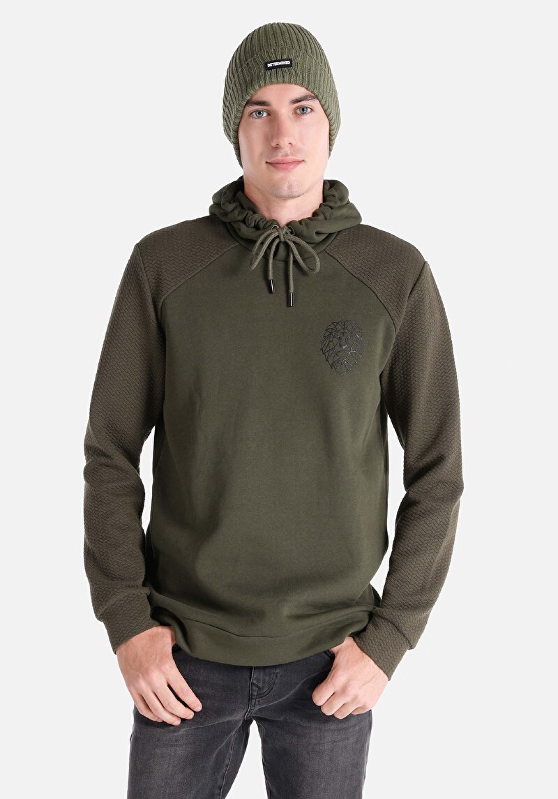 Imagine a Tricou Cu Maneca Lunga De Barbati Kaki   Cl1066047