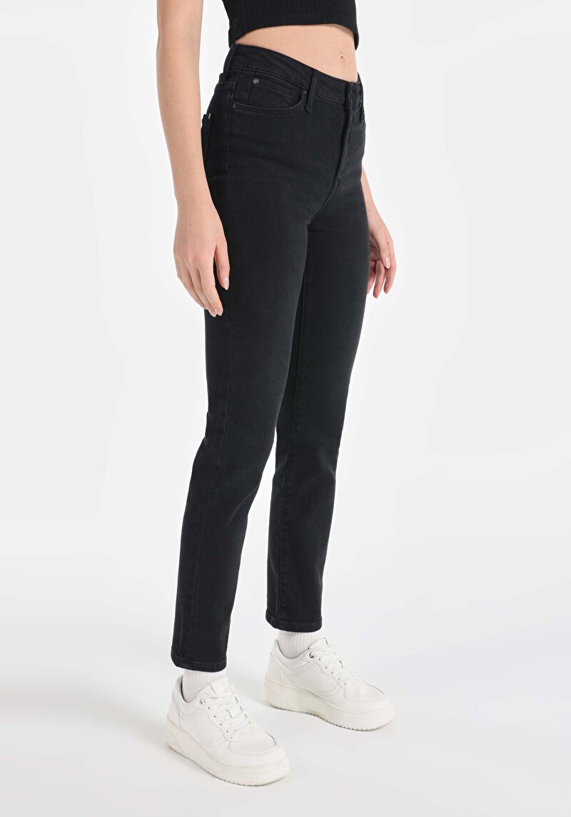 Afișați detalii pentru Pantaloni De Dama Negru Slim Fit 703 Carla Cl1066413