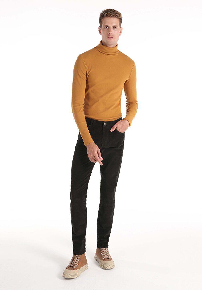 Afișați detalii pentru Pantaloni Verzi Pentru Bărbați Cu Talie Dreaptă Cu Talie Dreaptă