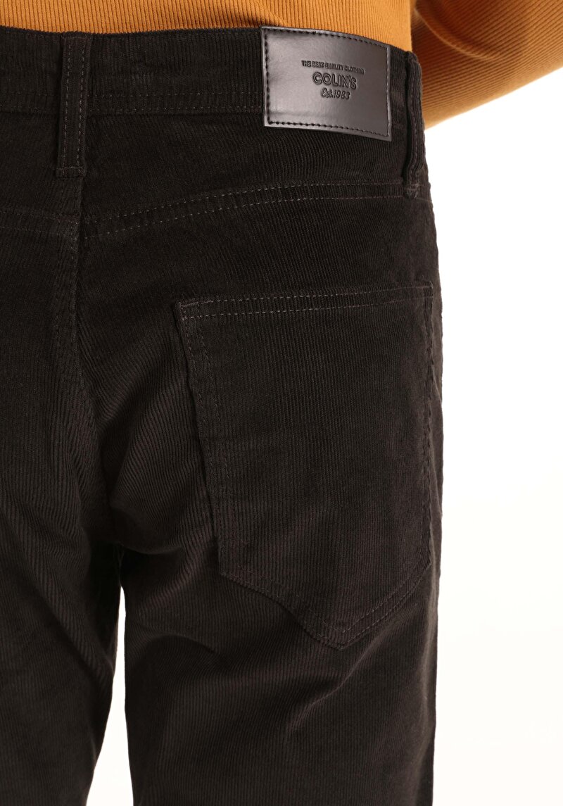 Afișați detalii pentru Pantaloni Verzi Pentru Bărbați Cu Talie Dreaptă Cu Talie Dreaptă