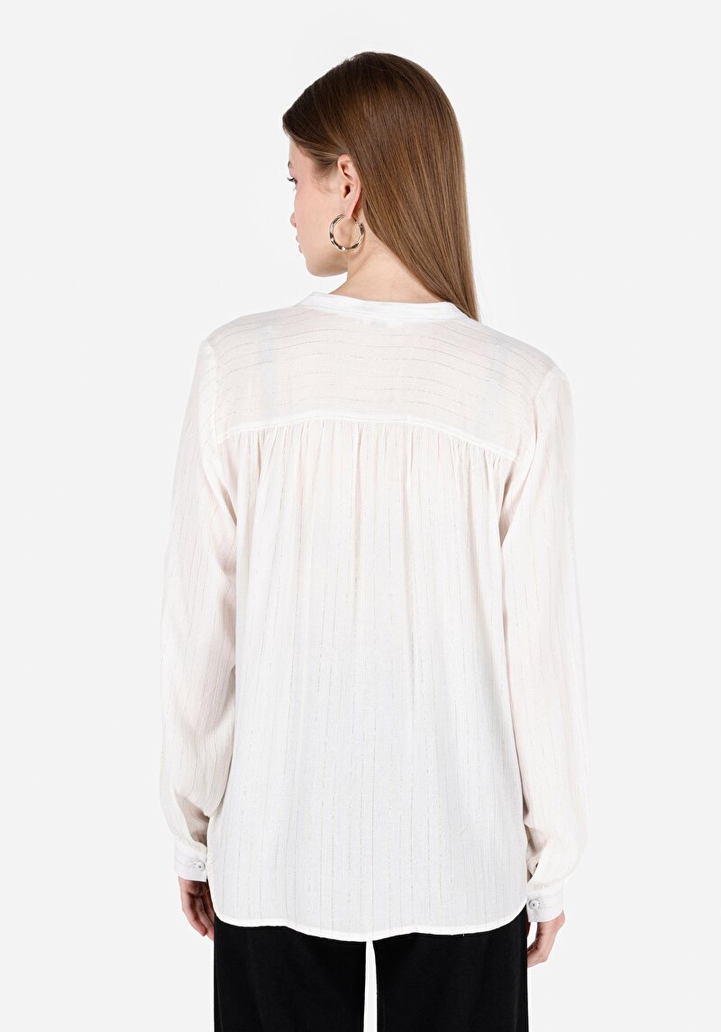 Imagine a Camasa Cu Maneca Lunga De Dama Alb Regular Fit Cl1068913